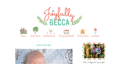 Desktop Screenshot of joyfullybecca.com